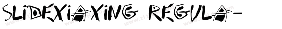slidexiaxing regula字体转换